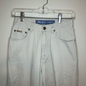 Eddie Bauer Women's Straight Leg Jeans - Light Gray